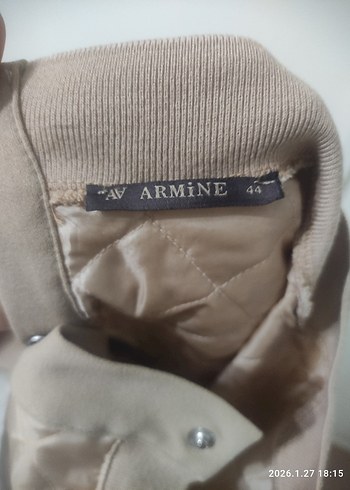 Düğmeli Bej Kadın Sweatshirt - Görsel 4