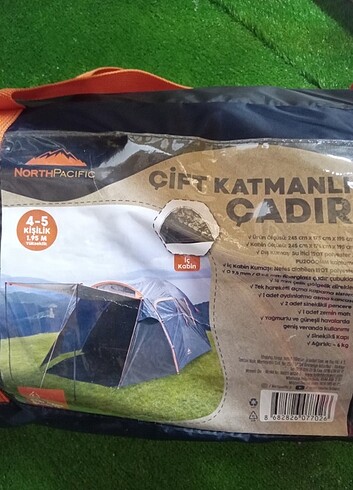 North pacific 4.5 kisilik cadir,sifir