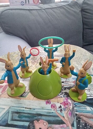  6 li tavşan karakter set 