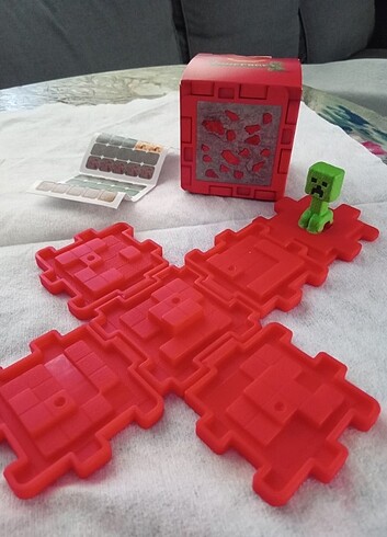 Redstone creeper minecraft figür oyuncak