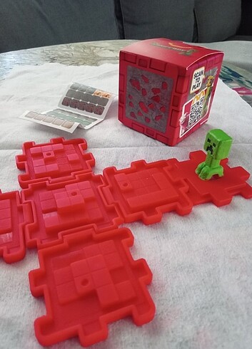 Redstone creeper minecraft figür oyuncak