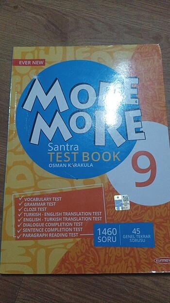 9. Sınıf more and more ingilizce test kitabı