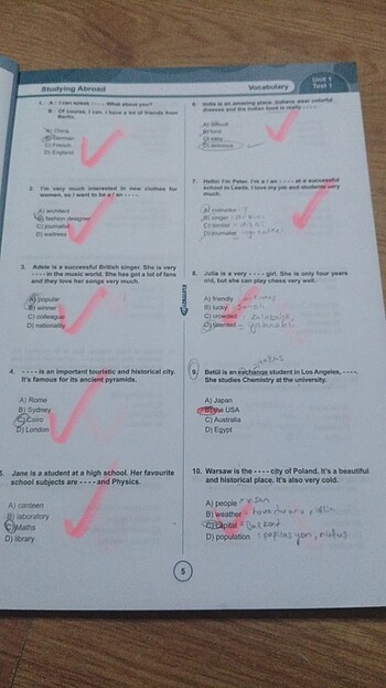  9. Sınıf more and more ingilizce test kitabı