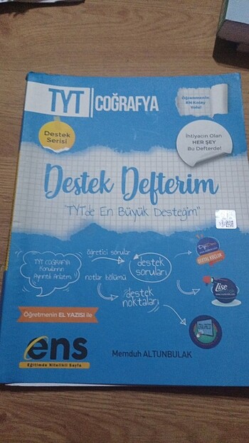 Ens yayıncılık tyt coğrafya destek defteri