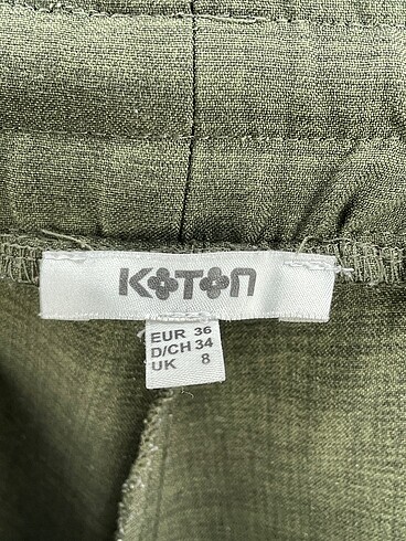 36 Beden haki Renk Koton Düz Kesim %70 İndirimli.