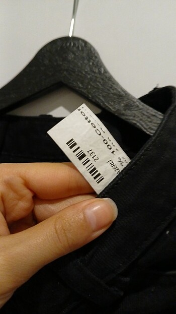 Kot Siyah yirtmacli Mom Jean - Görsel 7