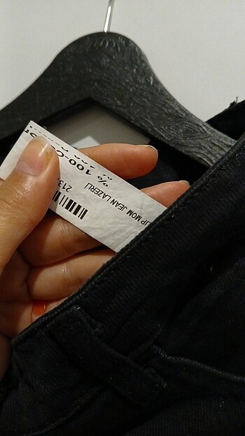 Kot Siyah yirtmacli Mom Jean - Görsel 8