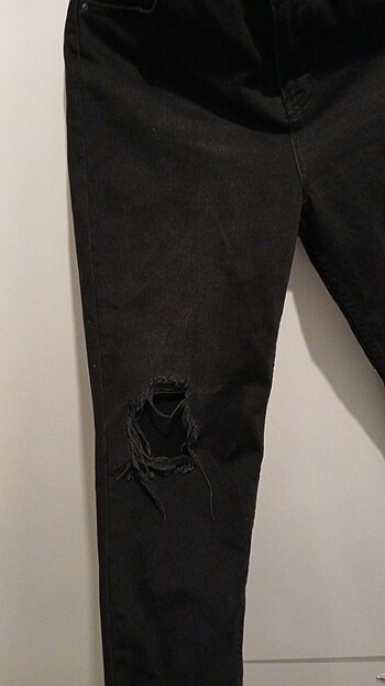 Kot Siyah yirtmacli Mom Jean - Görsel 14