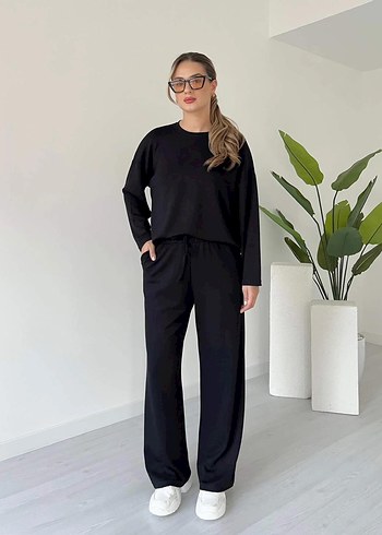 Kadın Lacivert Sweatshirt ve Pantolon Takımı - Görsel 9