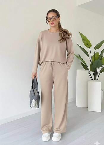 Kadın Lacivert Sweatshirt ve Pantolon Takımı - Görsel 3