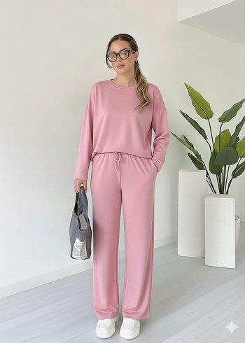 Kadın Lacivert Sweatshirt ve Pantolon Takımı - Görsel 5