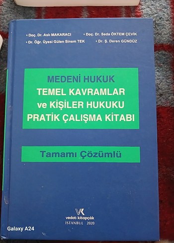 Medeni Hukuk Temel Kavramlar ve Kişiler Hukuku Kitabı