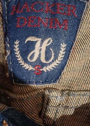 Kızlar için Koyu Mavi Denim Ceket - Görsel 2