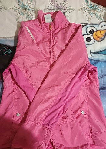 Parlak Pembe Kadın Spor Ceket Fermuarlı - Görsel 3