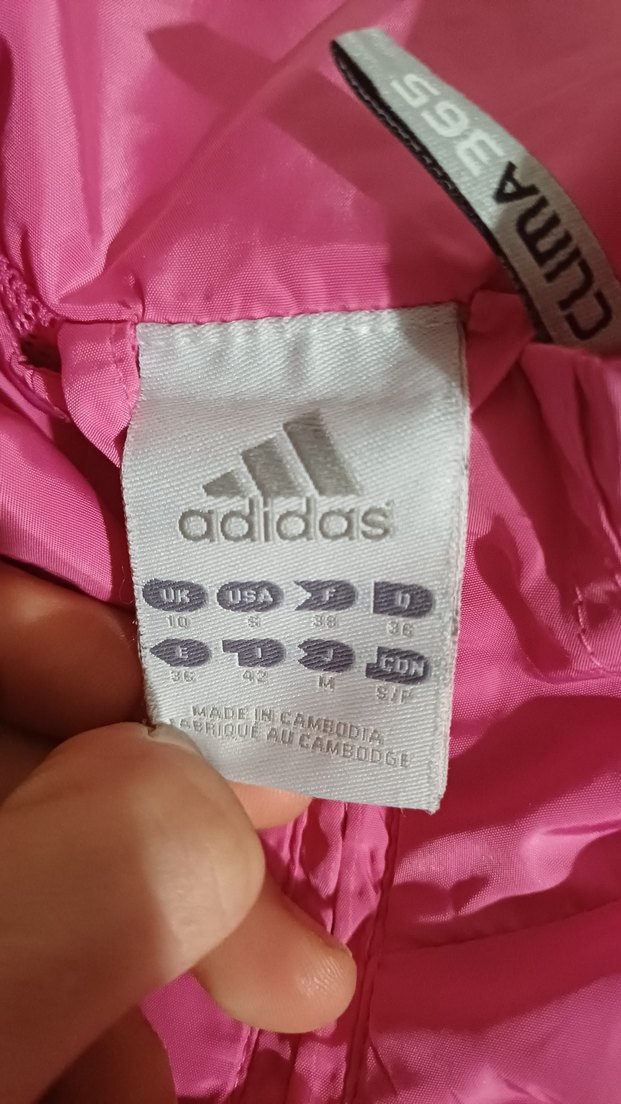 Parlak Pembe Kadın Spor Ceket Fermuarlı - Görsel 2