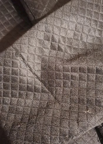 Fermuarlı Siyah Deri Biker Ceket - Görsel 4