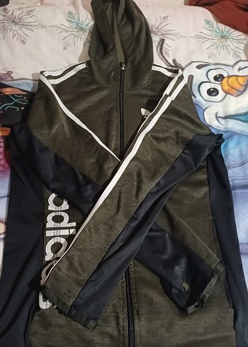 Erkek Çocuk Adidas Fermuarlı Kapüşonlu Ceket - Görsel 3