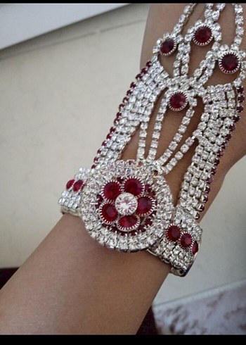 ayarlanabilir bileklik yüzük birleşimli - Görsel 3