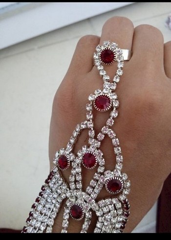 ayarlanabilir bileklik yüzük birleşimli - Görsel 4