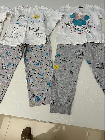 LC Waikiki Kız çocuk pijama 3 takım