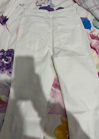LC Waikiki Beyaz Yuksek Bel Denim Jean