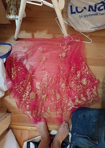 Boncuklu Altın Renkli Saç Aksesuarı - Görsel 4