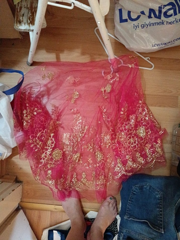 Boncuklu Altın Renkli Saç Aksesuarı - Görsel 4