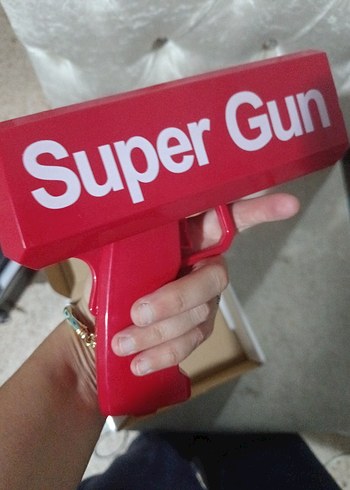 Renkli Kırmızı Süper Oyuncak Tabanca - Görsel 3