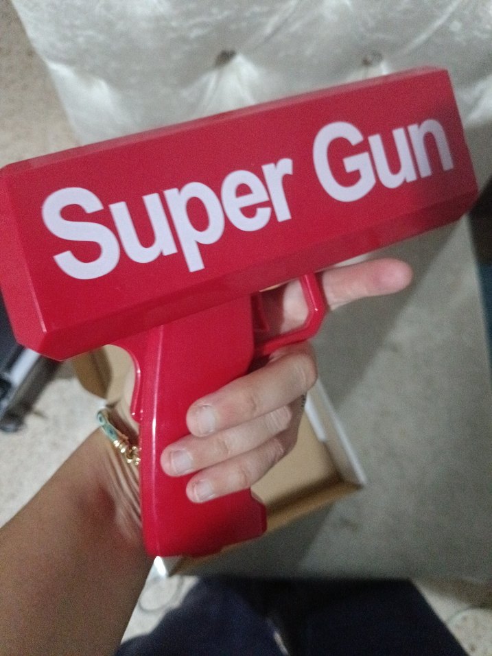 Renkli Kırmızı Süper Oyuncak Tabanca - Görsel 3