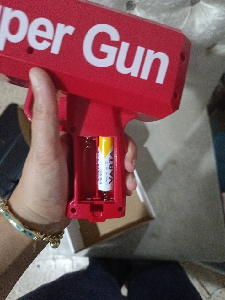 Renkli Kırmızı Süper Oyuncak Tabanca - Görsel 4