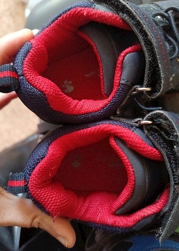 Kızıl lacivert Velcro Biker Erkek Botu - Görsel 5