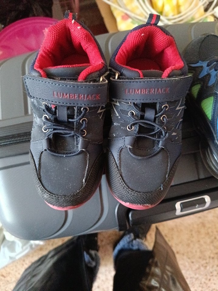 Kızıl lacivert Velcro Biker Erkek Botu - Görsel 2