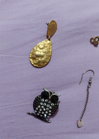 Altın Renkli Kadın Küpe Seti - Görsel 2