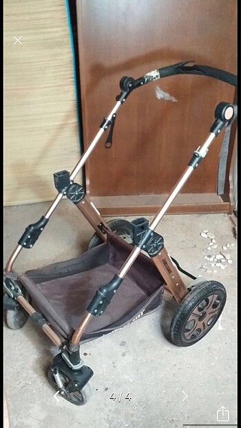 Diğer Beden camel Renk WELLGRO BEBEK ARABASI