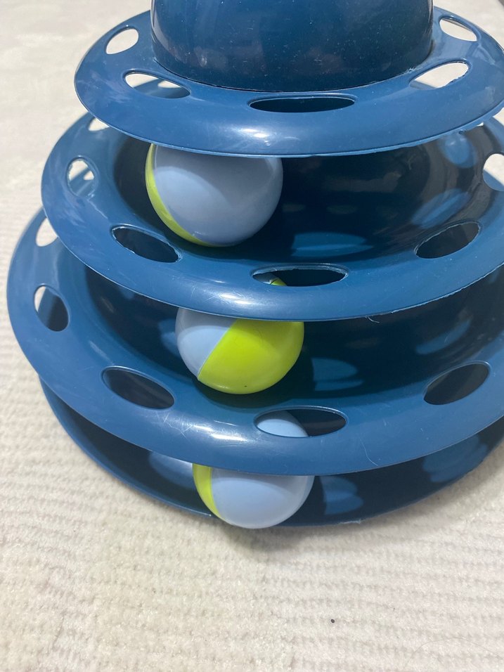 Renkli Mavi Kedi Oyuncağı - Görsel 2