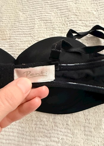 Penti Siyah Minimalist Goth Sütyen - Görsel 2