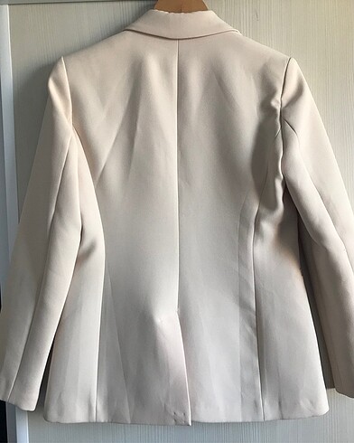 38 Beden Koton Krem Blazer Ceket