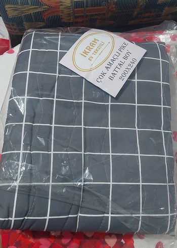 Gri Kareli Çok Amaçlı Pike 200x240