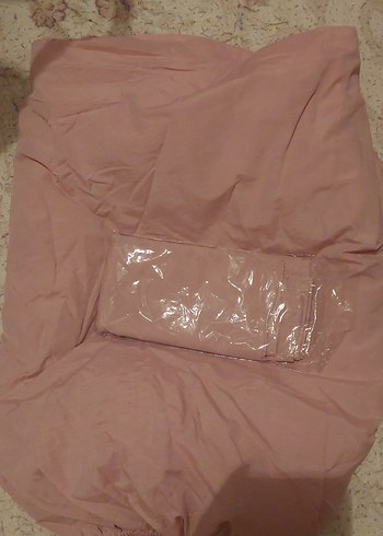 Pastel Pembe Düz Çarşaf ve Yatak Örtüsü