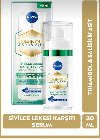 Nivea Luminous Antispot Sivilce Lekesi Karşıtı Serum 30 ml