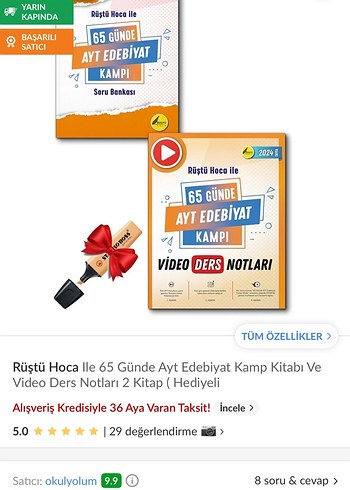 Rüştü Hoca ile 65 Günde AYT Edebiyat Kampı Seti 2025
