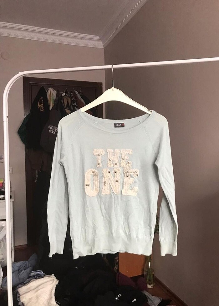 Boncuk işlemeli vintage y2k bluz - Görsel 4