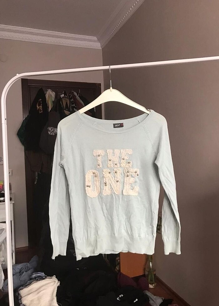 Boncuk işlemeli vintage y2k bluz - Görsel 5