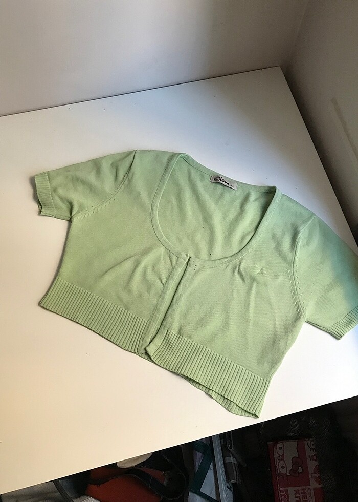 Mini bolero hırka vintage y2k - Görsel 4