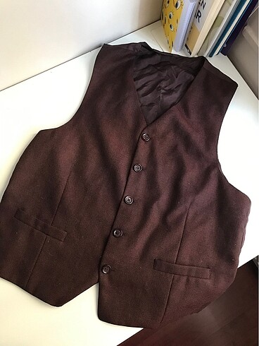 Vintage bordo yelek