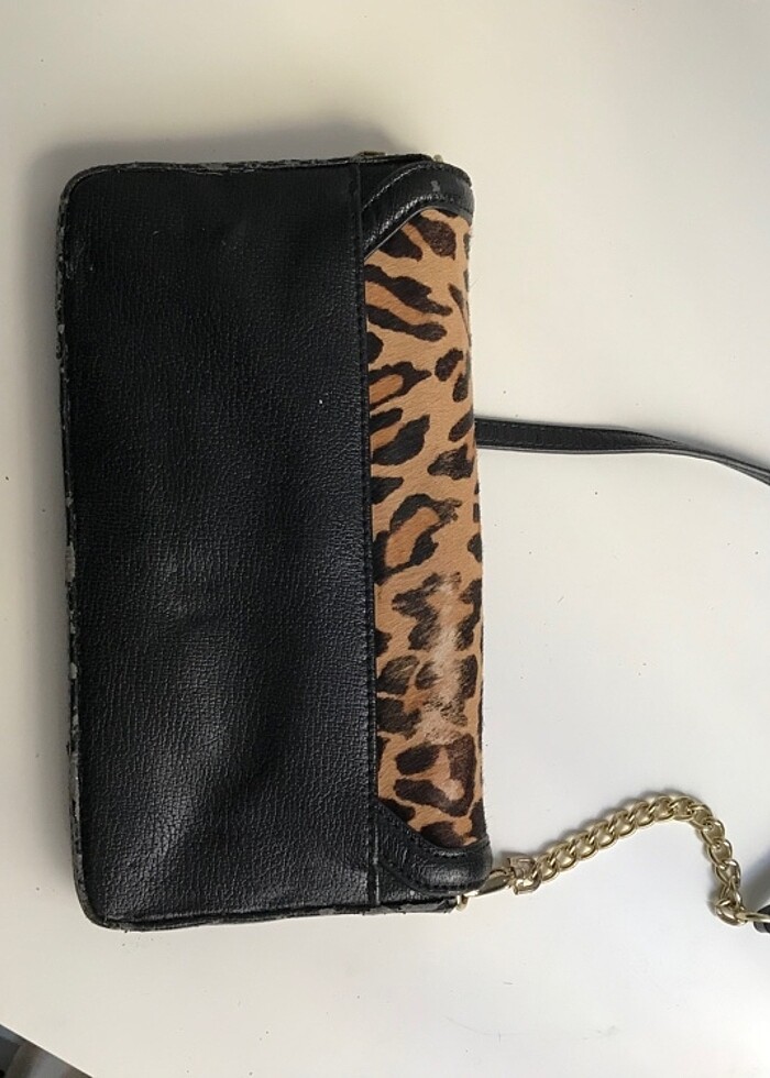 Nine west leopar çanta vintage y2k - Görsel 4