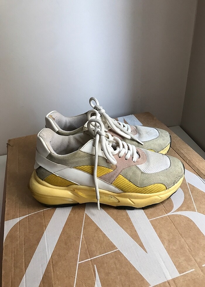 vintage görünümlü spor ayakkabı - Görsel 2