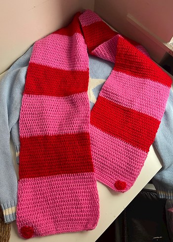 Kalp detaylı xl atkı - Görsel 2