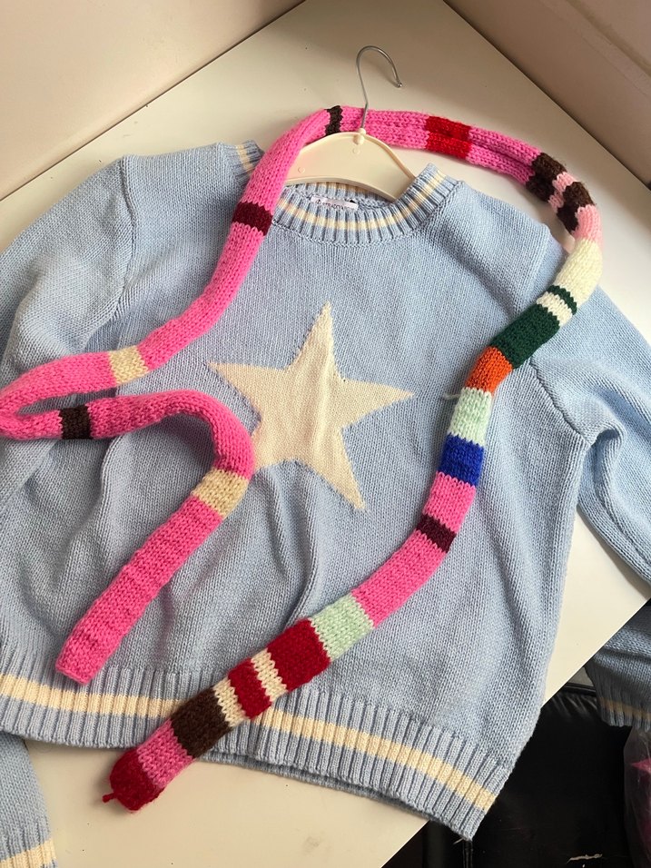 Çok Renkli Örgü atkı Pinterest - Görsel 4