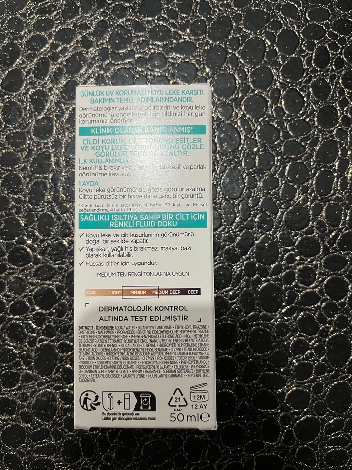 Loreal Paris Bright Reveal SPF 50 Renkli Güneş Kremi - Görsel 4